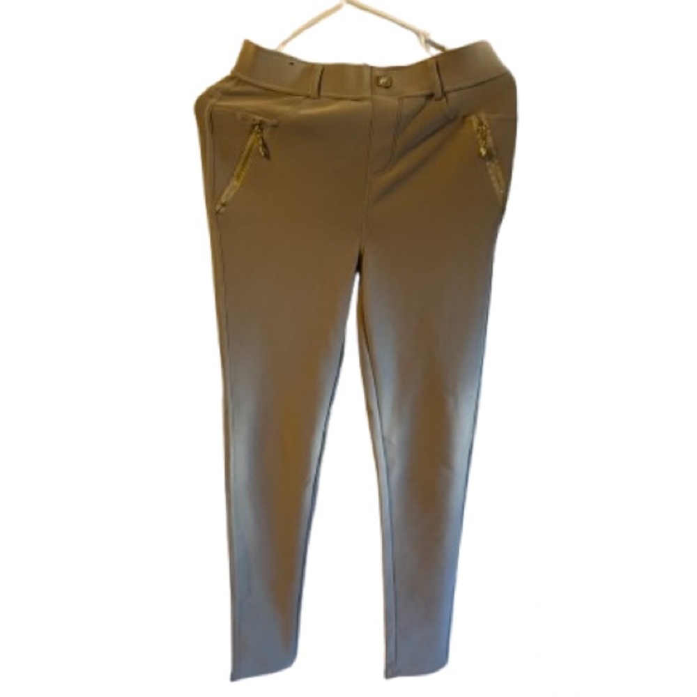 Thrill jeans tan stretch pants near perfect condition